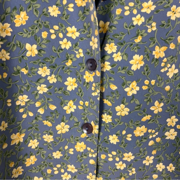 Vintage TOG Shop Floral Button‎ Down Shirt & Skirt Set - Picture 4 of 9
